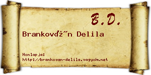 Brankován Delila névjegykártya